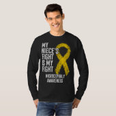 T-shirt Le combat de ma nièce est mon combat Sensibilisati (Devant entier)