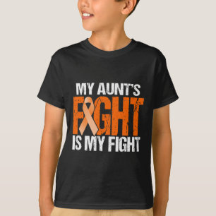 T-shirt Le combat de ma tante est mon combat contre la leu