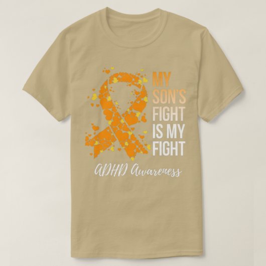T-shirt Le Combat De Mon Fils Est Mon Combat Et Ma Sensibi (Design devant)