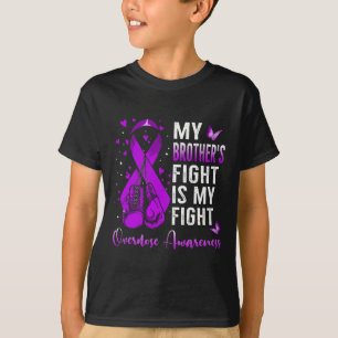 T-shirt Le combat de mon frère est ma lutte contre la surd