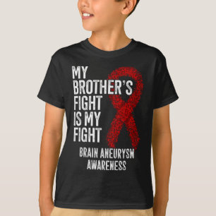 T-shirt Le combat de mon frère est mon combat l'neurysme c
