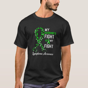 T-shirt Le combat de mon mari est mon combat. Sensibilisat