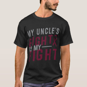 T-shirt Le combat de mon oncle est mon combat Anémie à cel
