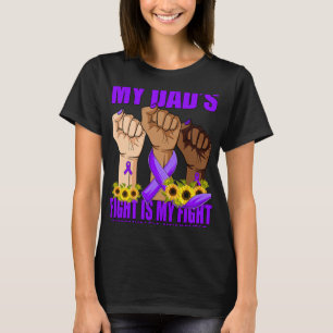 T-shirt Le combat de papa est ma lutte contre la fibromyal