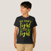 T-shirt Le combat de papa est mon combat Conscience de la (Devant entier)