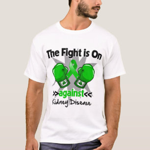 T-shirt Le combat est dessus contre la maladie rénale