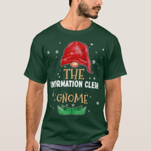 T-shirt Le commis à l'information Gnome Family Matching Ch