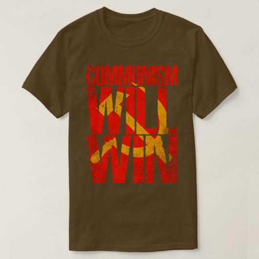 T-shirt Le communisme gagnera 1 (Design devant)