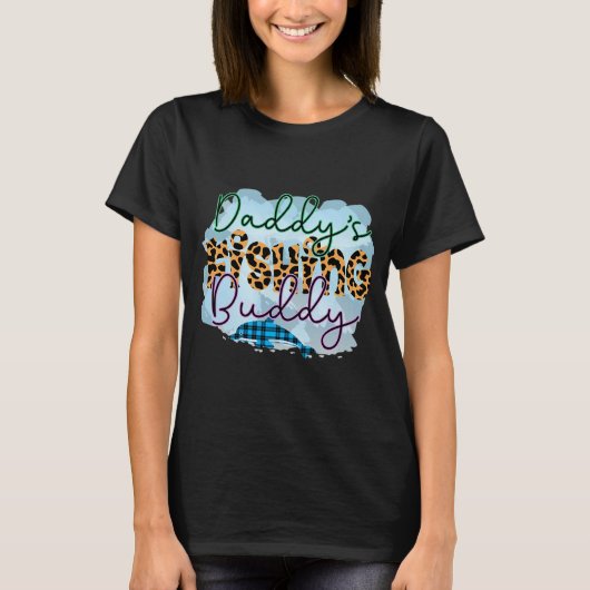 T-shirt Le compagnon de pêche de papa (Devant)