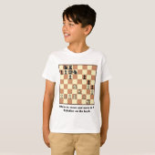 T-shirt Le compagnon d'échecs dans 1 puzzle #3 badine le (Devant entier)