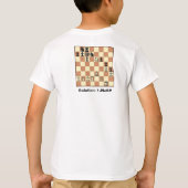 T-shirt Le compagnon d'échecs dans 1 puzzle #3 badine le (Dos)