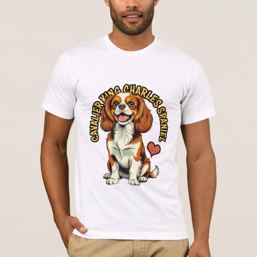 T-shirt Le compagnon royal : la dévotion d'un Cavalier (Devant)