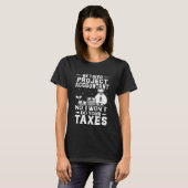 T-shirt Le comptable de projet retraité ne fera pas vos im (Devant entier)