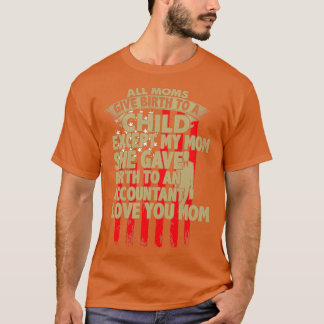 T-shirt Le Comptable Donne Naissance À Un Comptable