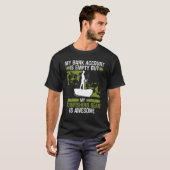 T-shirt Le compte bancaire de Bowfishing est vide Bowhunte (Devant entier)