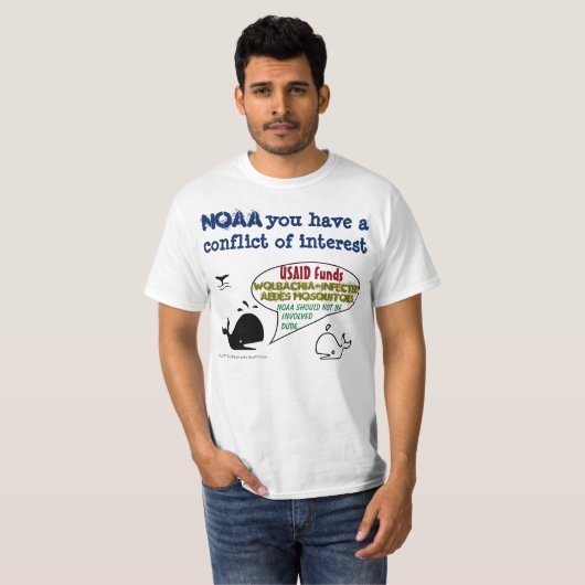 T-shirt Le conflit d'intérêt de NOAA par RoseWrites (Devant entier)
