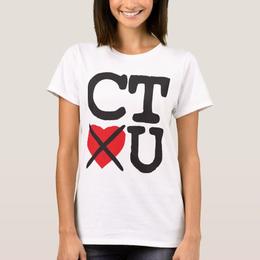 T-shirt Le Connecticut vous déteste (Devant)