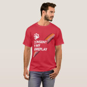 T-shirt Le consentement est mon obscurité de préliminaires (Devant entier)