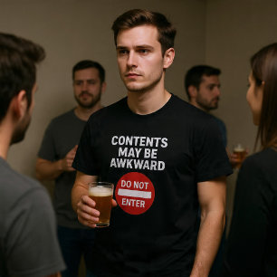 T-shirt Le Contenu Peut Être Gênant