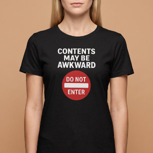 T-shirt Le Contenu Peut Être Gênant