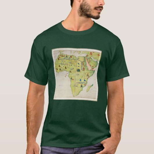T-shirt Le continent de l'Afrique (Devant)
