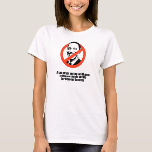 T-shirt Le contribuable votant pour Obama est comme un