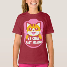 Le Conversation Fait Miaou Cute French Orange Tabb