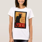 T-shirt Le Conversation Noir de Steinlen (Devant)
