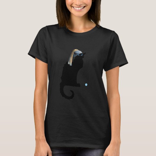 T-shirt Le Conversation Noir et Blue Pearl, (Devant)
