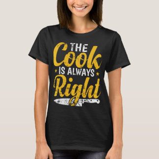T-shirt Le Cook est toujours la bonne Cuisine Hobby Food K