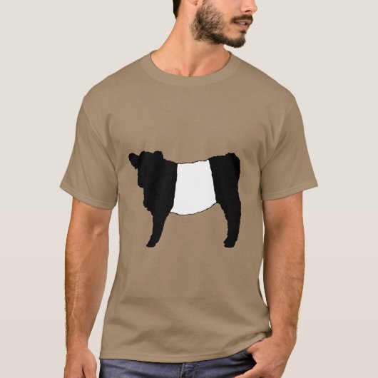 T-shirt Le cool a ceinturé le boeuf rare de Beltie de (Devant)