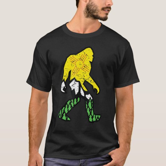 T-shirt Le cool Sasquatch Est Le Nouveau Drapeau Mexicain  (Devant)
