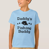 T-shirt Le copain de pêche de papa (Devant)