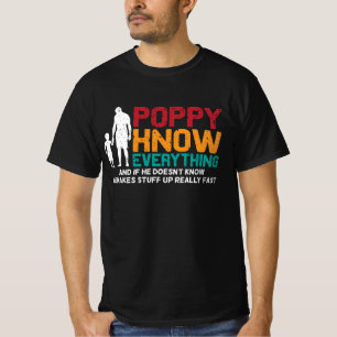 T-shirt Le coquelicot sait tout Fête des pères papa