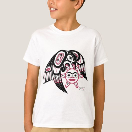 T-shirt Le corbeau vole le soleil (Devant)