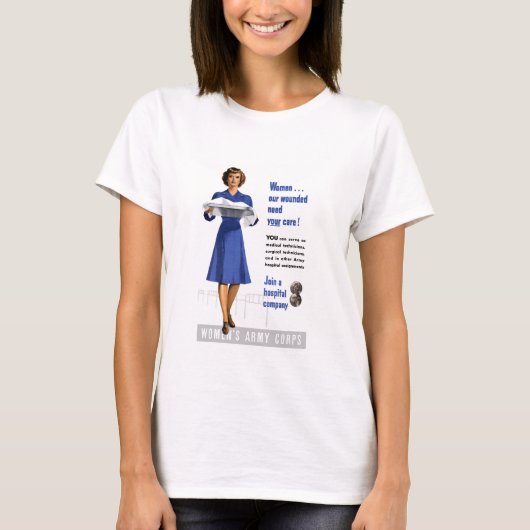 T-shirt Le corps de l'armée des femmes (Devant)