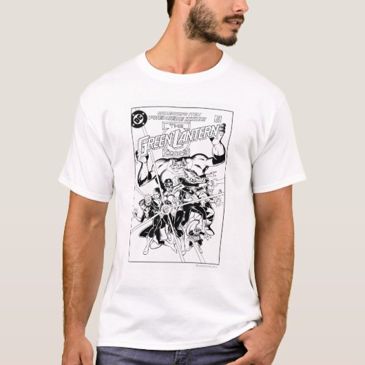 T-shirt Le Corps Vert des Lanternes, noir et blanc (Devant)