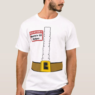 T-shirt Le costume nommé d'aide de Lil de Père Noël