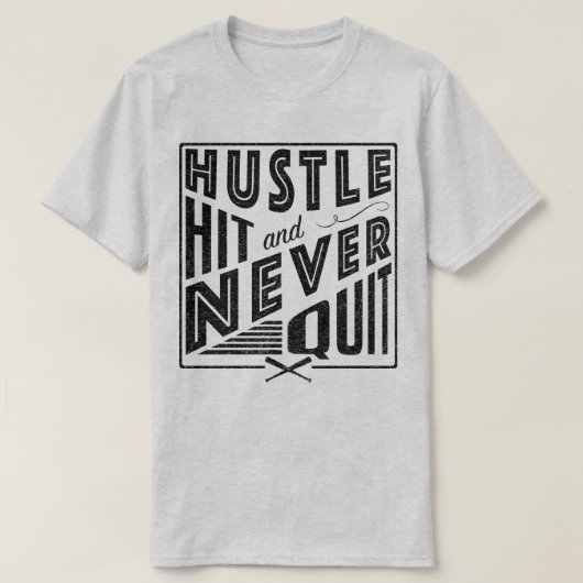 T-shirt Le coup de hâte du base-ball de base-ball et n'a (Design devant)