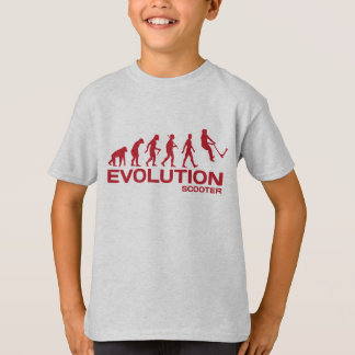 T-shirt Le coup-de-pied d'ÉVOLUTION de SCOOTER de cascade