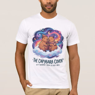 T-shirt Le Couple Étreignant Covens Capybara Cosmique
