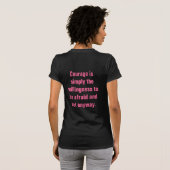 T-shirt Le courage est… (Dos entier)