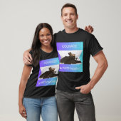 T-shirt Le courage est la foi appliquée (Unisexe)