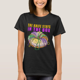 T-shirt Le Couteau Reste Dans La Boîte Mardi Gras Drôle Ro