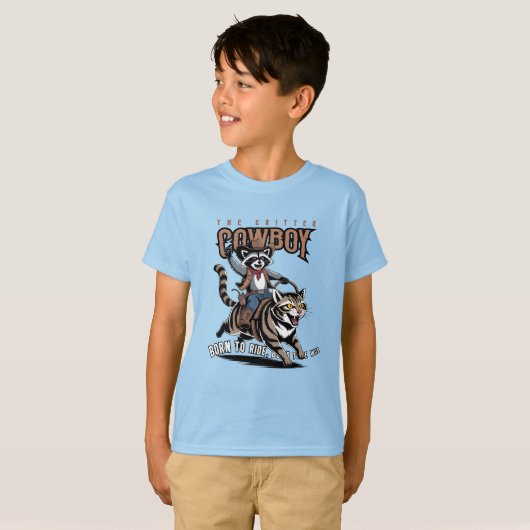 T-shirt Le cowboy créature (mode Lt.) | Enfants (Devant entier)