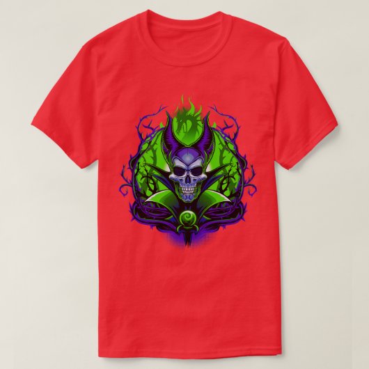 T-shirt Le crâne de sorcière (Design devant)