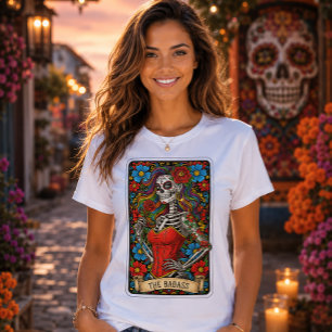 T-shirt Le Crâne de Sucre Méchant Fleur Tarot