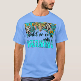 T-shirt Le crâne de taureau Turquoise de l'Ouest devrait v