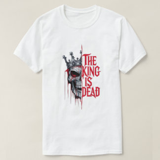 T-shirt Le crâne du roi est mort