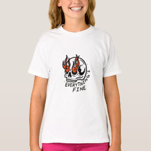 T-shirt Le crâne fin de tout